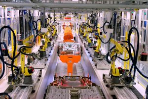 Car Assembly Line Robot. 