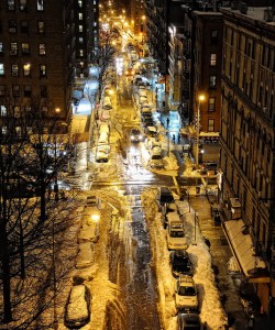 Couples massage in winter 