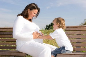 D Carlier Pregnant Woman and Child 